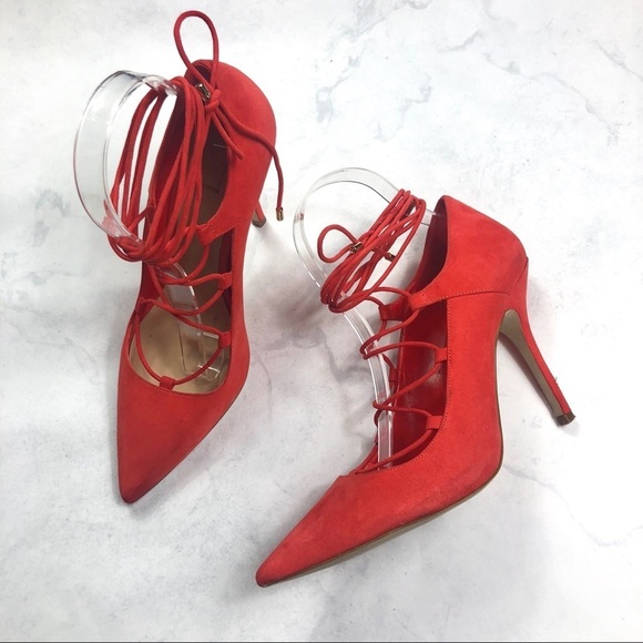 [Aldo] Lace Up Pointed Toe Heels - Picture 3 of 5